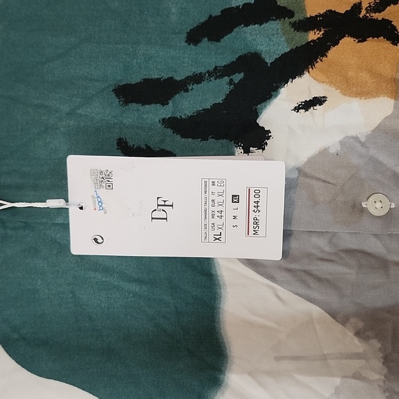 Abstract Print Short Sleeve Shirt - Picture 5 of 7